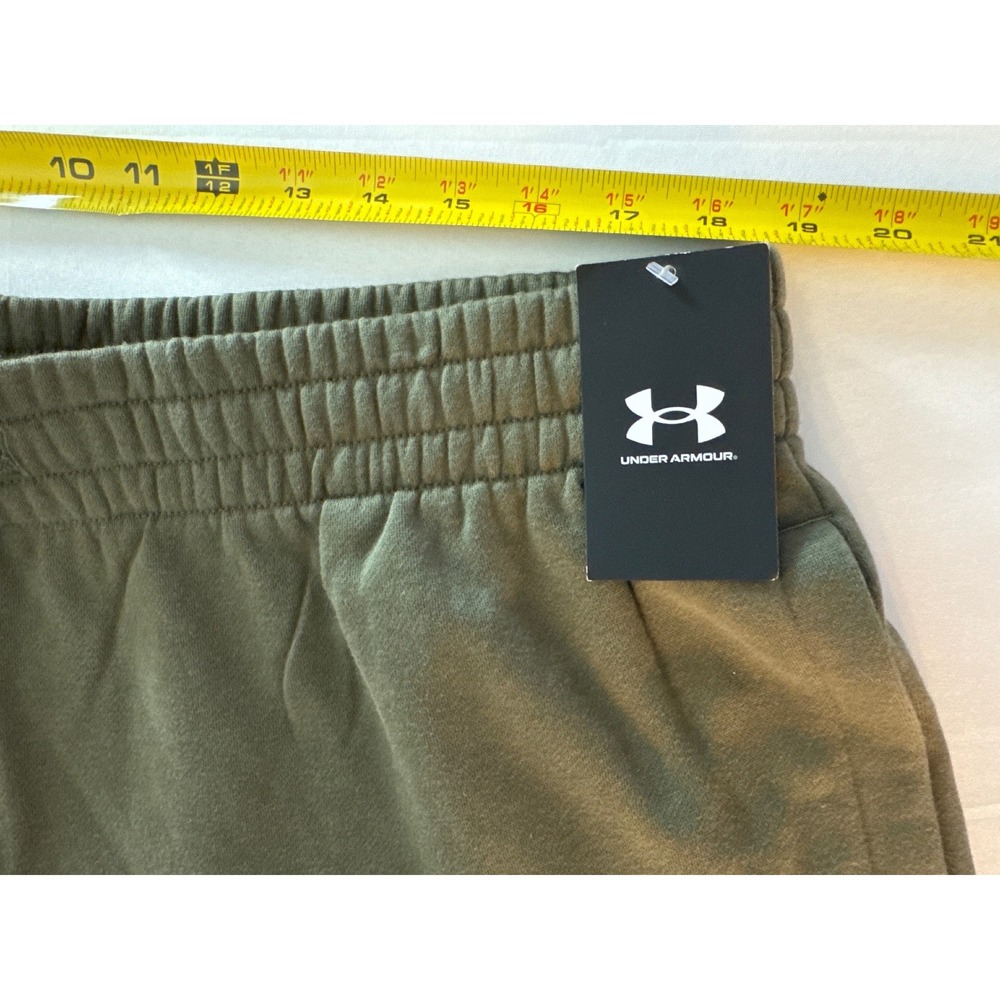 Under Armour Rival Fleece Cargo Joggers Mens 2XL Green Pants 1382134 NWT - Picture 7 of 15